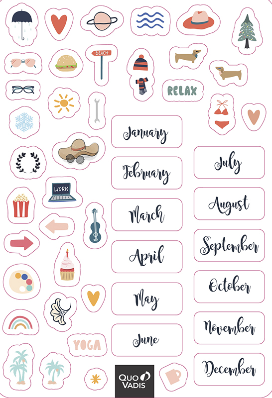 Quo Vadis Large Stickers for Notebooks